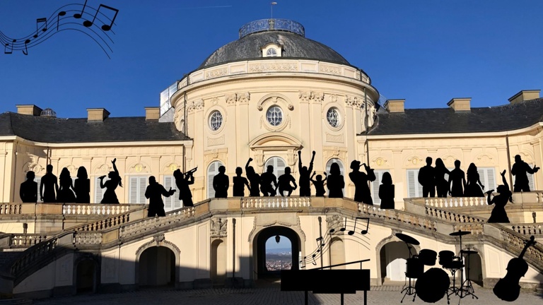 Open-Air-Konzert von Gospel im Osten vor Schloss Solitude
